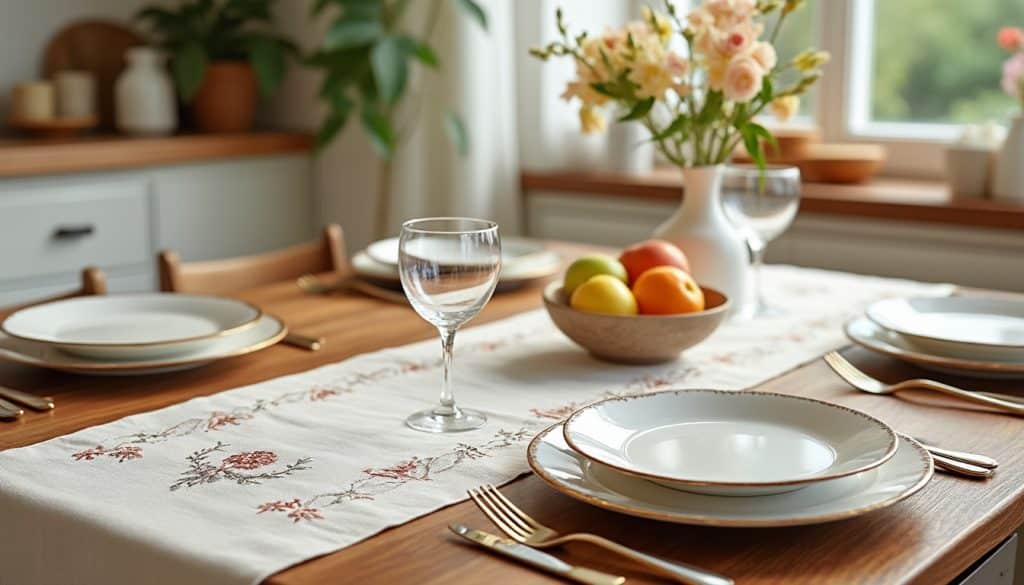 Chemin de table et set : les petits projets rapides