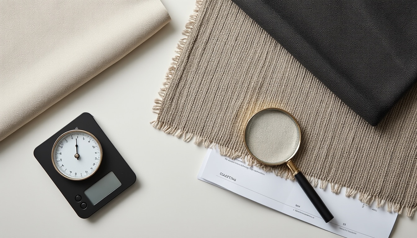 Grammage et armure : lire une fiche de tissu
