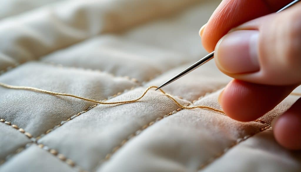Quilting dans le fil de couture : la finition discrète