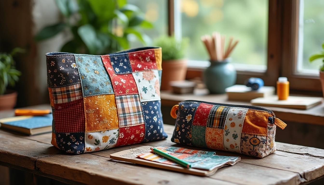 Sac et trousse en patchwork : les projets utiles