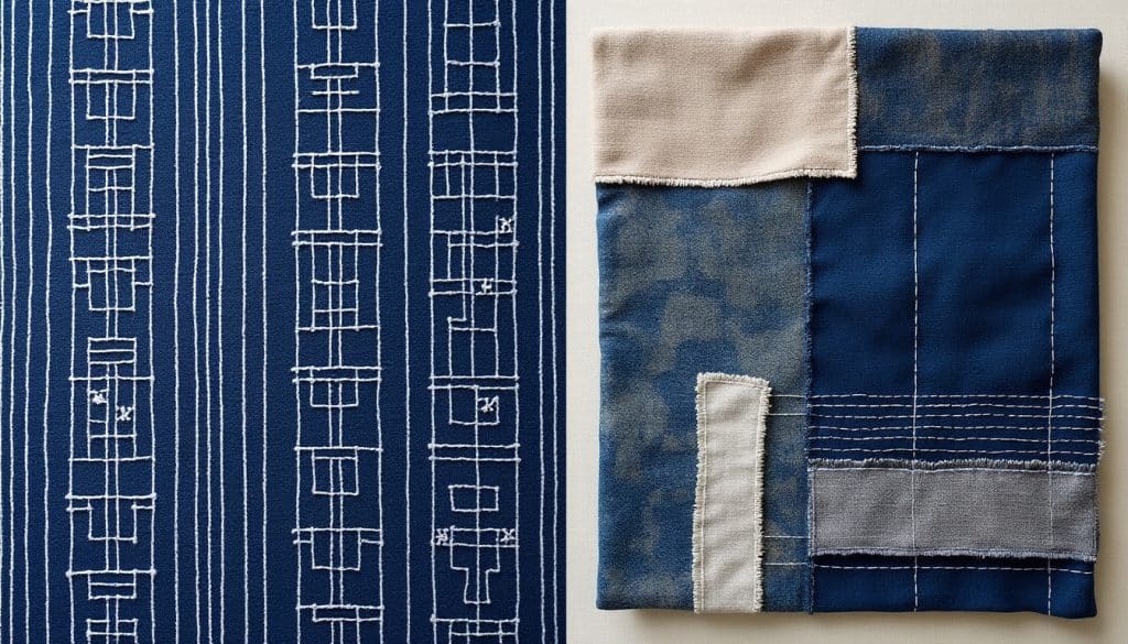 Sashiko et boro : des traditions voisines